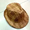 Summer tourist attractions, checkered gift hats, beach and desert sun protection men's hats, cheap men's hats for export Application Scenario